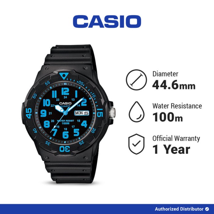 ✅Ori Casio Jam Tangan Pria Mrw-200H-2Bvdf Berkualitas