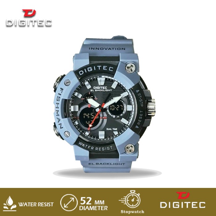 ✅Ori Jam Tangan Pria Digitec Da2150T Da-2150T Gy-4B Diskon