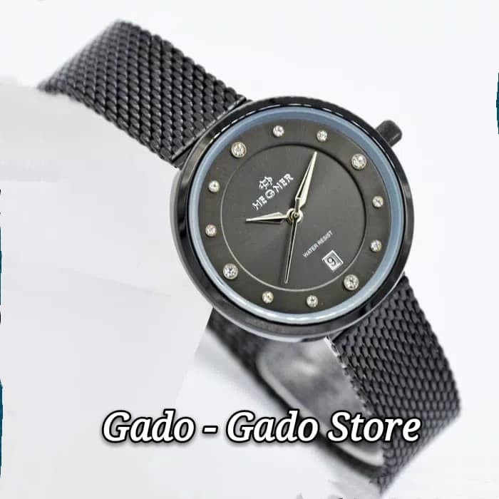✅Ori Jam Tangan Wanita Original Hegner 1648 Black Terbaru