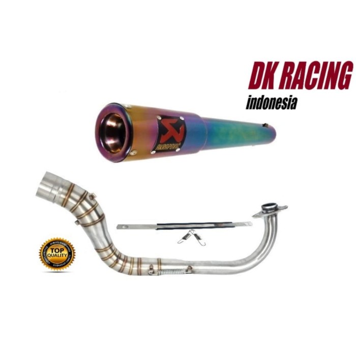 ✨New Knalpot Racing Honda Vario 150 Akrapovic Gard Rainbow High Peforma Bisa Gojek