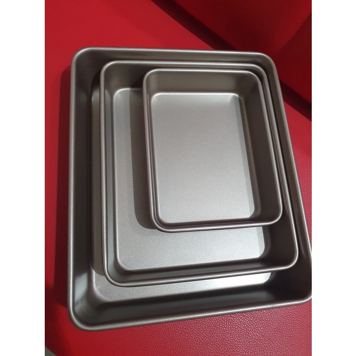 

✅Termurah Lisse Deep Baking Pan / Oven Tray / Roasting Pan 1 Set 3Pcs Non Stick Terbaru