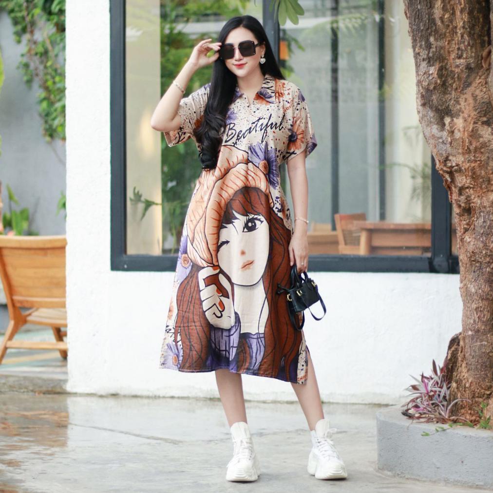 Flash Sale Daster Viral Beautiful Karakter  2023 // Daster Bali Kekinian Busui jumbo remaja // Daste