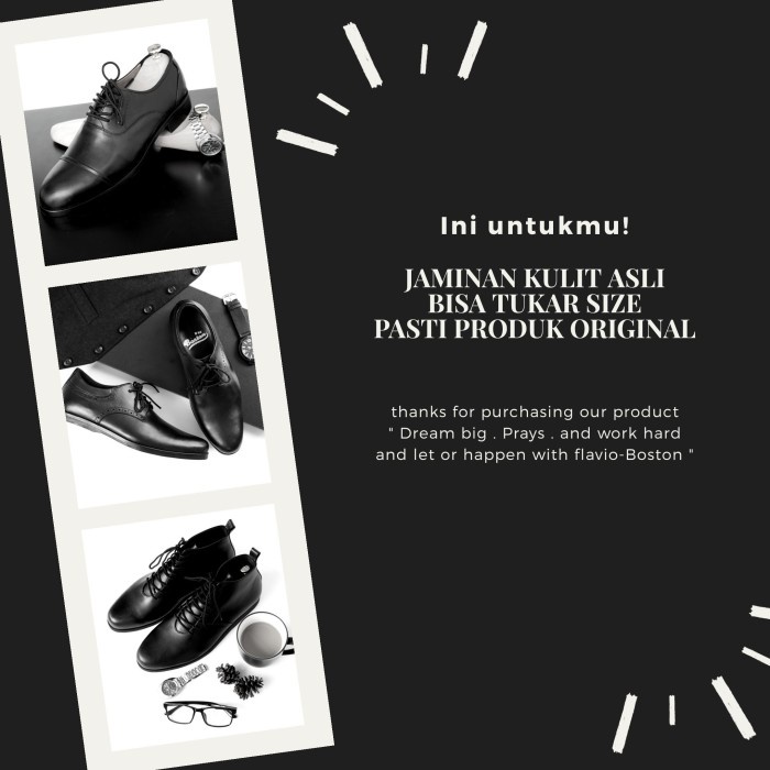 PROMO Sepatu boot kulit sepatu pria sepatu casual sepatu kerja style : Bally