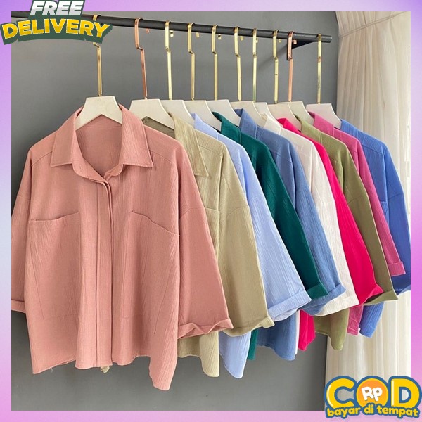 Blus Cewe Modern Buls Waita Hangout Bloues Remaja Import Atasn Kameja Blus Masa Kini Bliuse Pesta Ko