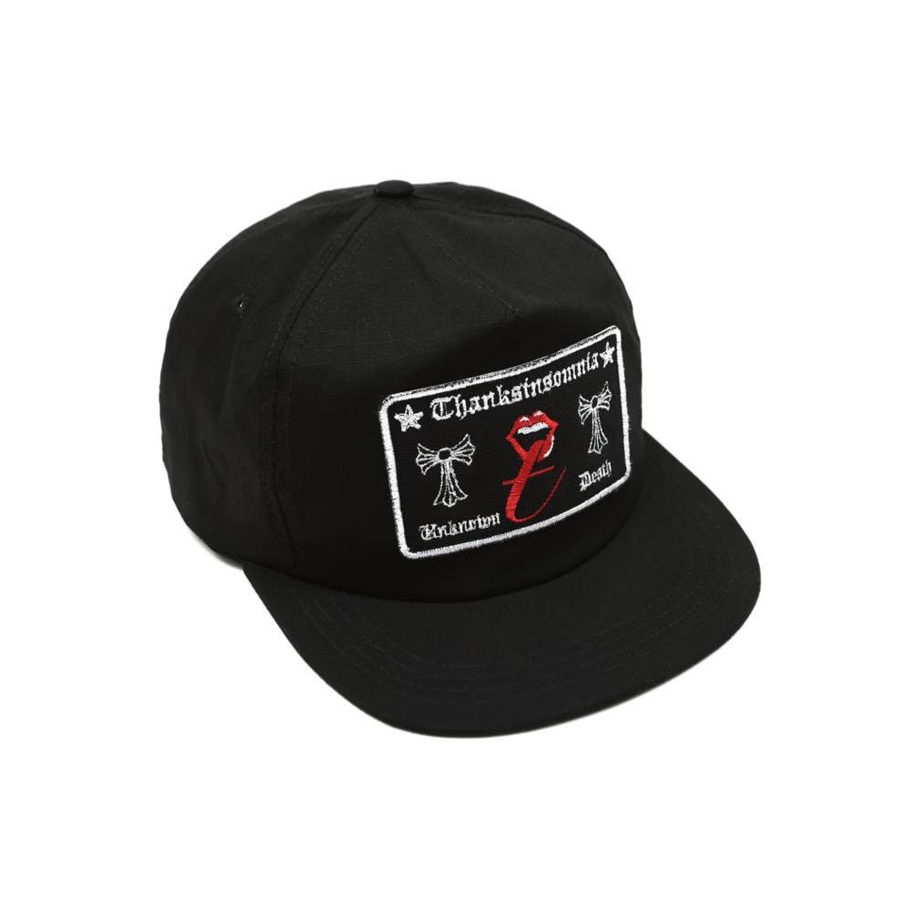 6 Panel Hat Sheleryn Black Thanksinsomnia