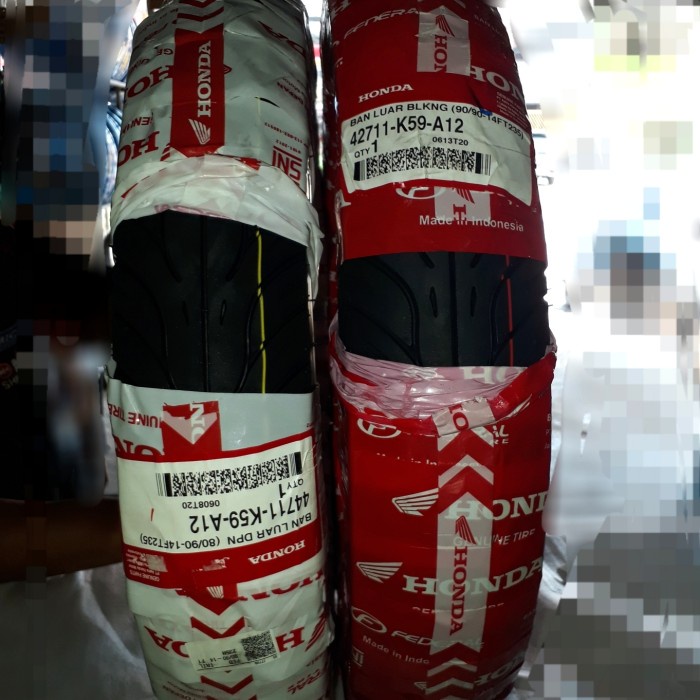 BAN LUAR TUBLES DEPAN BELAKANG MOTOR VARIO BEAT BONUS PENTIL ORIGINAL BEST QUALITY