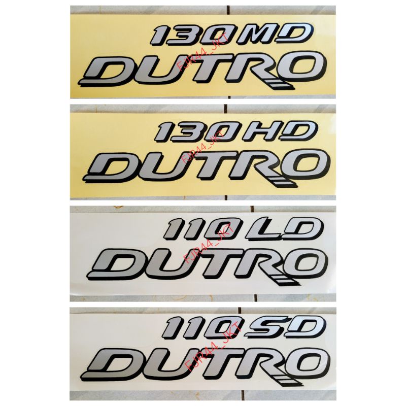 sticker stiker dutro 130md / sticker stiker dutro 130hd / sticker stiker dutro 110sd / sticker stiker dutro 110ld