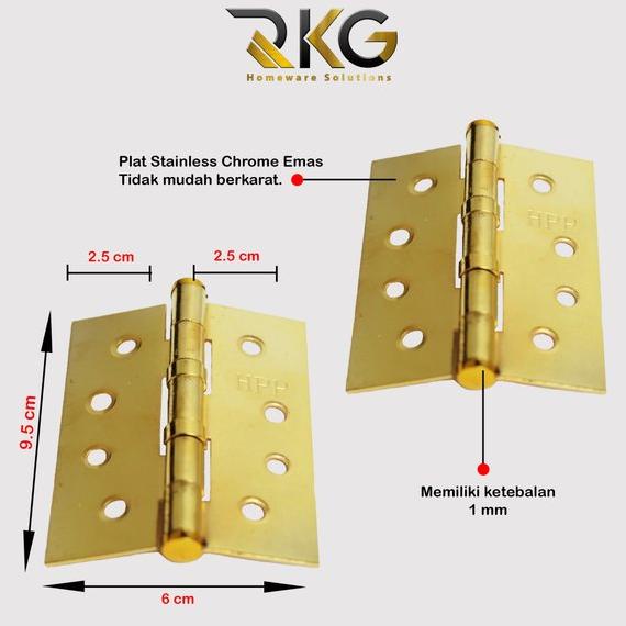 Engsel Pintu 4 Inch Inci Jendela Tebal HPP