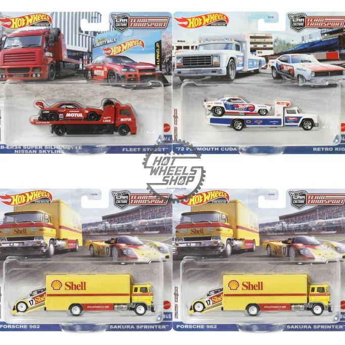 Terlarisss !!! Hotwheels Team Transport R Set Premium Lb Er34 Nissan Skyline - Langsung Kirim