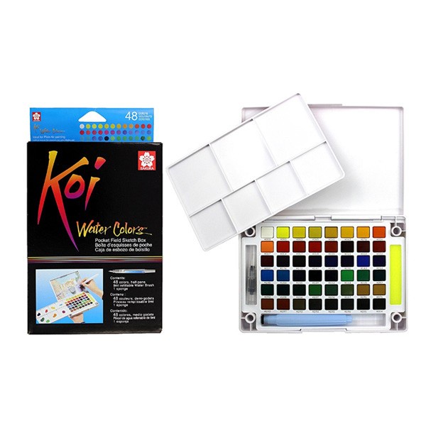 

Sakura Koi Watercolor Pocket Field Sketch Box 48