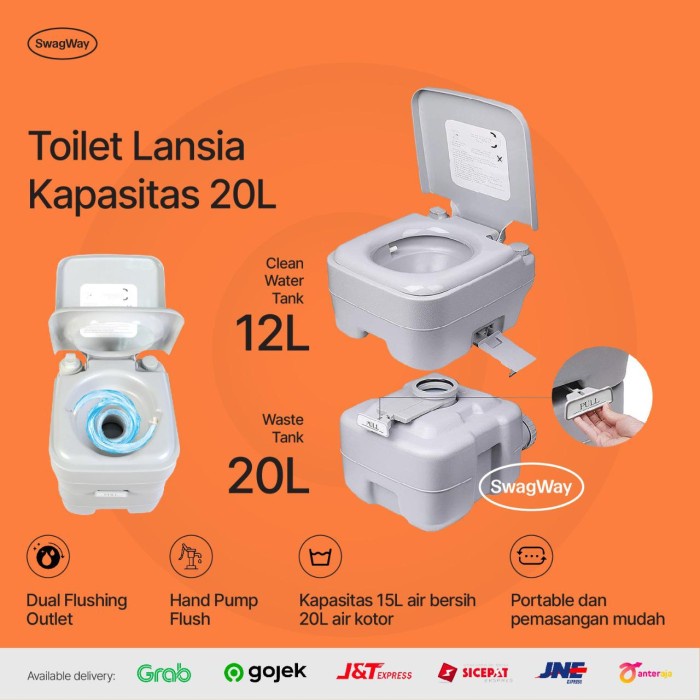 Promo Kursi Toilet Duduk Wc Portable Orang Tua Lansia