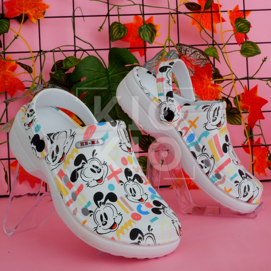 Sandal Kodok Printing / New Arrival Sendal Kodok Printing / Sandal Rumah Eva Pria Dan Wanita 888W