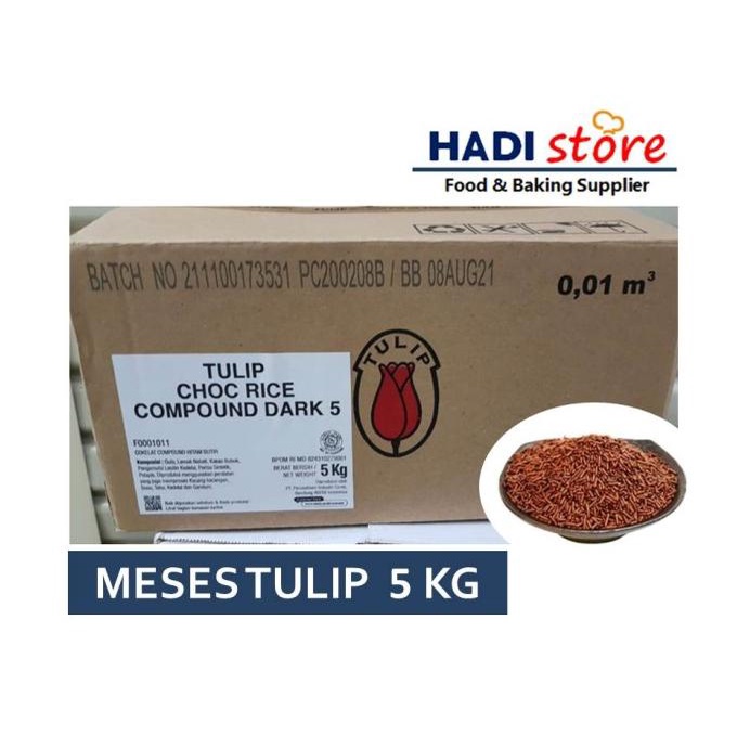 

COKLAT MEISES TULIP, COKLAT MESES - CHOCORICE DARK CHOCOLATE 5 KG