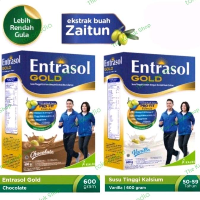 

Susu Entrasol Gold 600gr Cokelat/Vanila Susu Lansia 600 GRAM