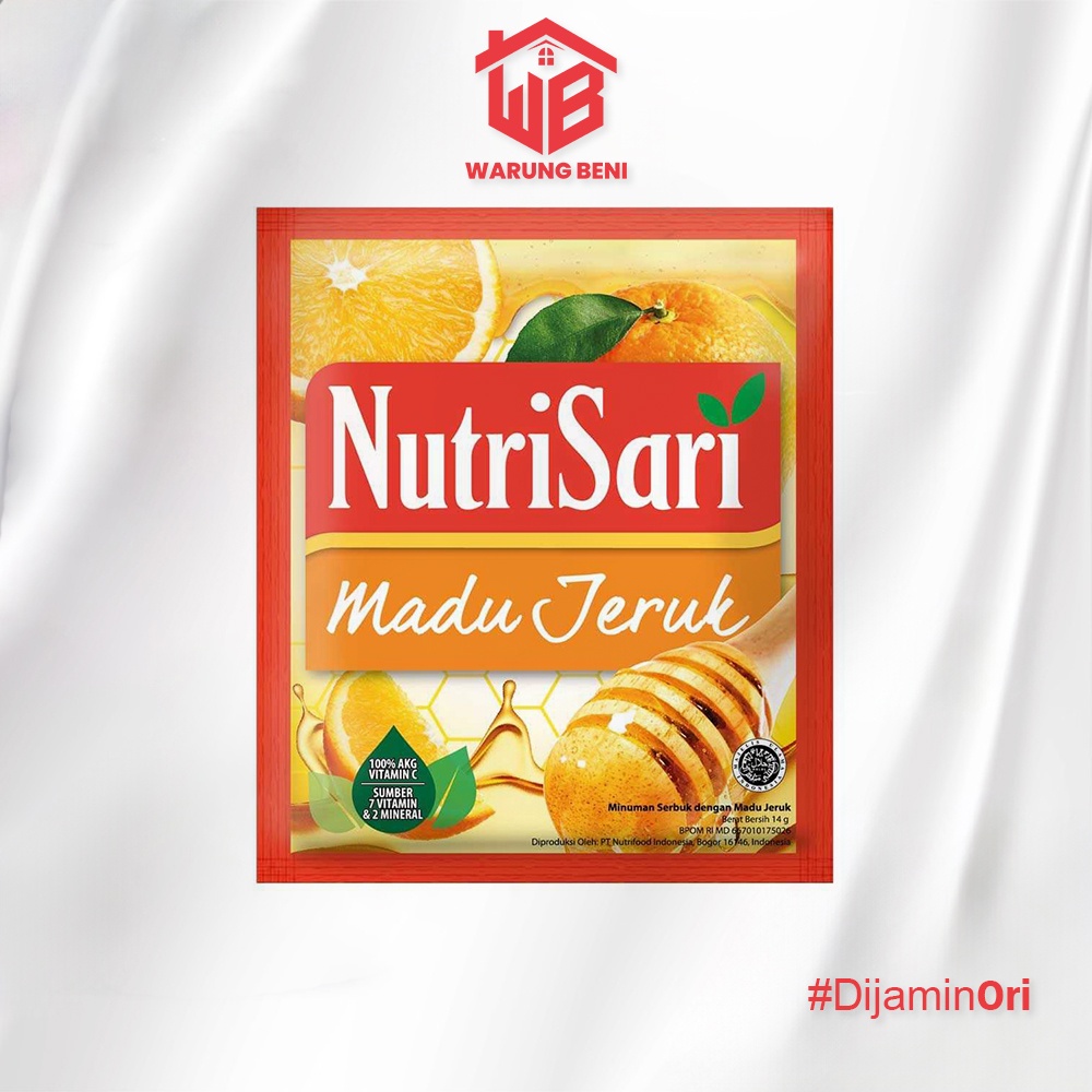 

NutriSari Madu Jeruk - Minuman Segar Bervitamin (40 Sachet)