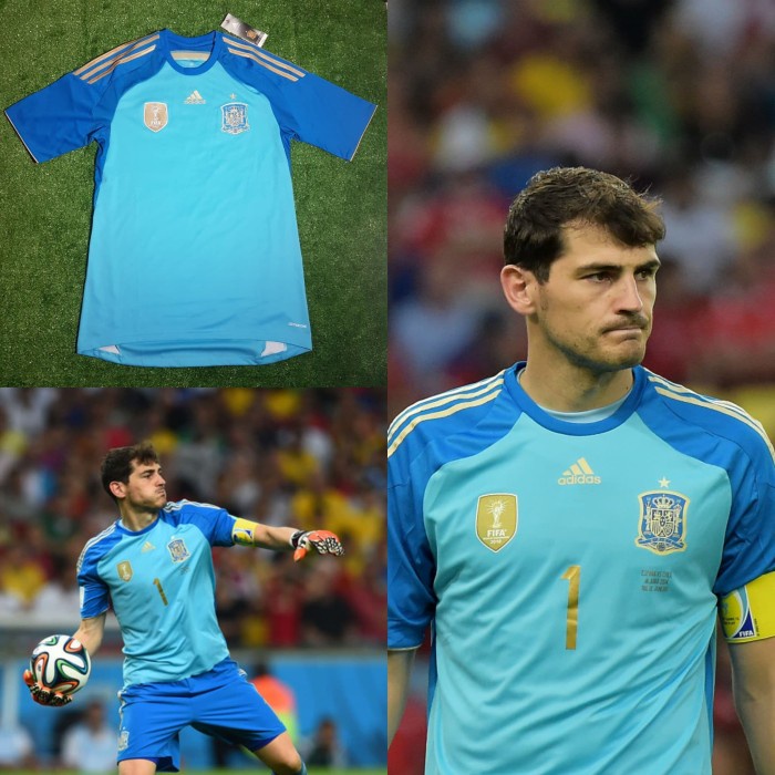 [New] Jersey Spanyol Spain Gk Kiper 2016 Bnwt Original Diskon