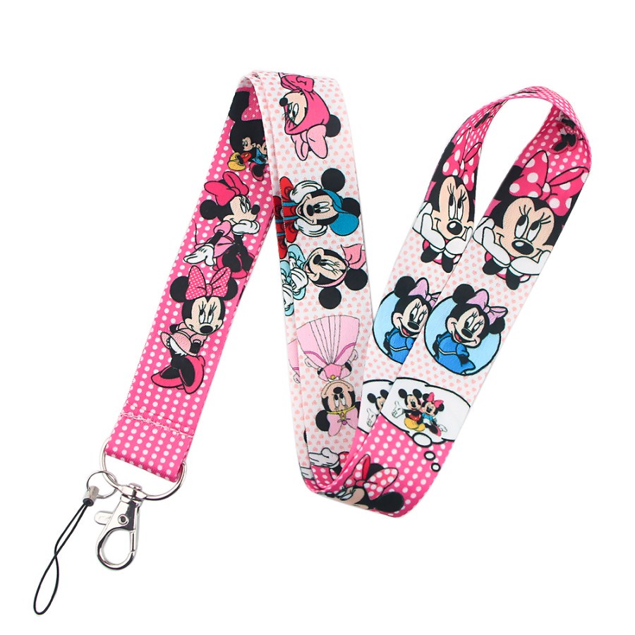 

MINNIE Tali Gantungan ID Card Name Tag Badge Holder Lanyard 1