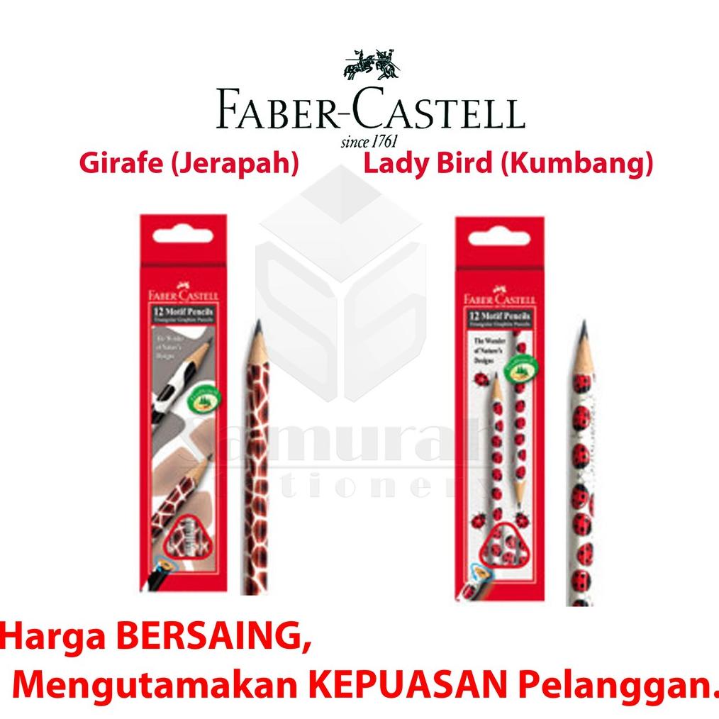 

SALE Pensil Kayu Faber-Castell 2B Motif Triangular / Faber Castell Segitiga ORIGINAL