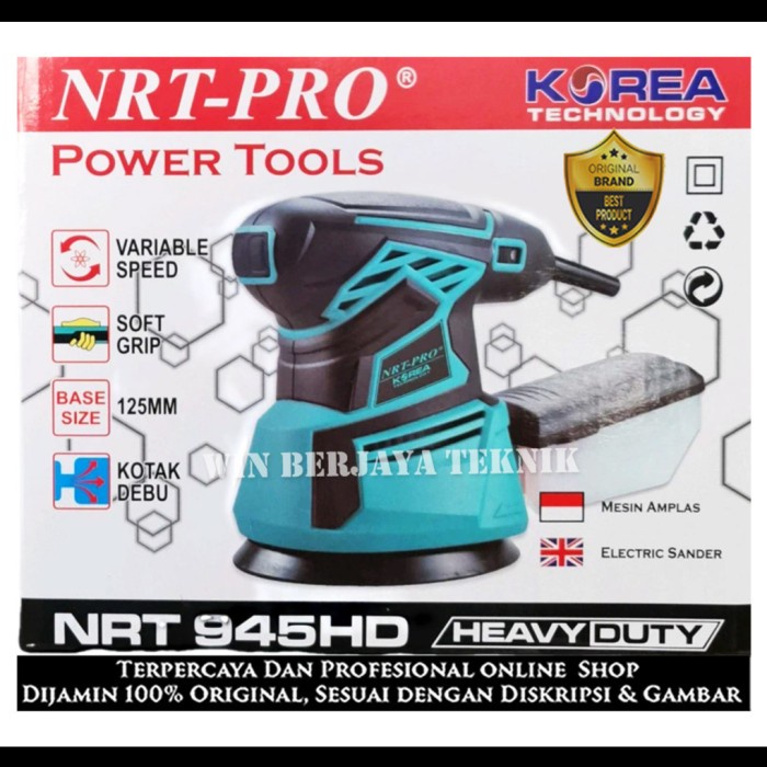 ✅New Ori Mesin Amplas Kayu Finishing Sander Orbital Nrt Pro 925Hd / Nrt Pro 945 Terbaru