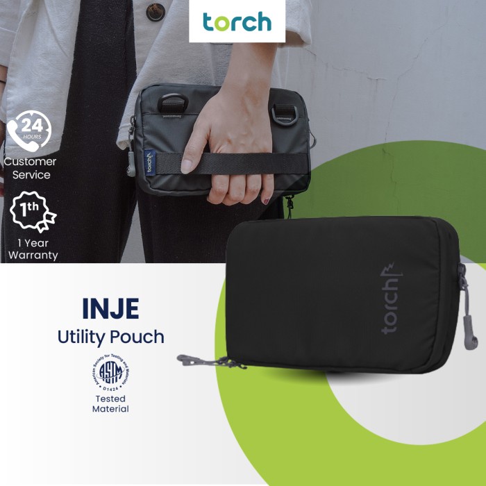Promo Torch Sling Bag Cluth Utility Pouch - Tas Selempang Dompet Hp Inje