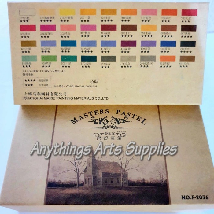 

Maries Soft Pastel Set 36 Colours / Hair Chalk