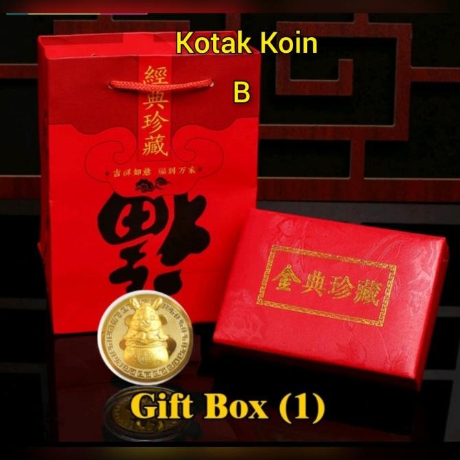 

Hadiah / Souvenir Imlek 2023 / Kado Imlek Kelinci Angpao Emas Koin Kode 1290