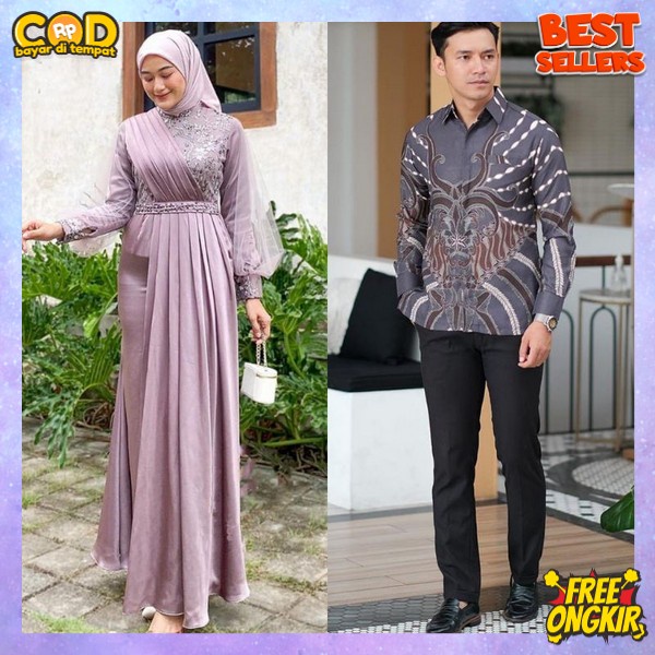 Baju Kapelan Muslim Famis Pasangan Satu Pasang Kouple Bju Pasngan Bju Pasngan Cwo Cwe Gamis Kapelan 