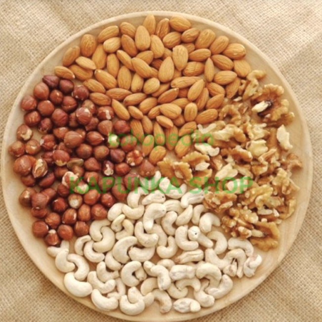 

Mix Nut 1kg/ Roasted mix nut ( Hazelnut, Walnut, Almond, Mede,