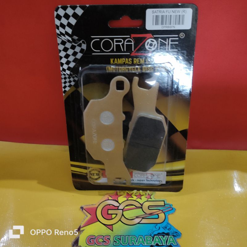 discpad RACING,Kampas rem cakram belakang Satria Fu 150 FI CORAZONE