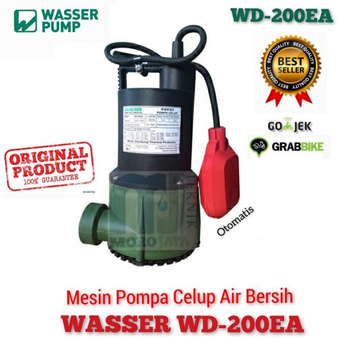 Pompa Air Wasser Wd-200Ea Pompa Celup Kolam Ikan Wasser Otomatis