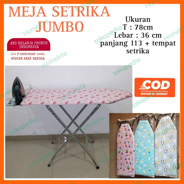 Promo Meja Setrika Lipat Meja Setrika Berdiri Ukuran Besar Terbaru