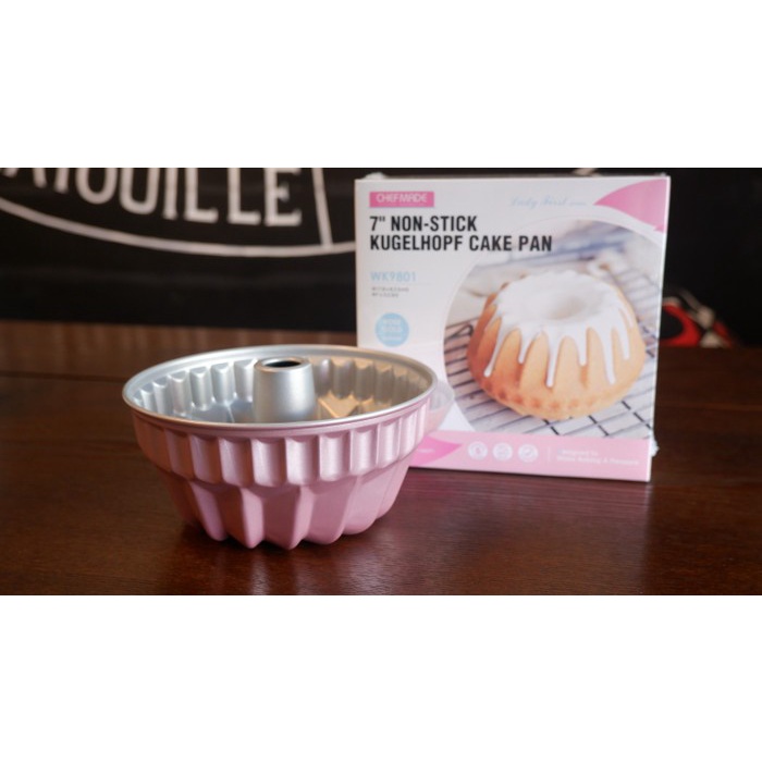 

✅Termurah Loyang Cetakan Kue Cake Tulban Bundt Pan Anti Lengket Chefmade Pink Terbatas