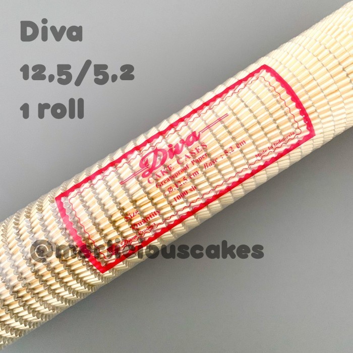 

✅Termurah 1 Roll Diva Cupcake Cases Gold 125/52 Paper Cup Kertas Muffin 1000 Pcs Bisa Gojek