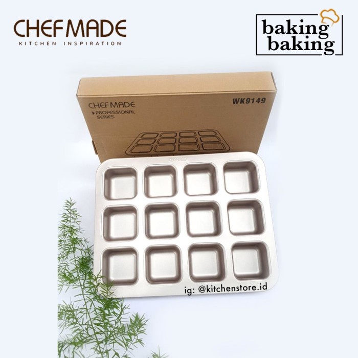 

✅Termurah Chefmade Cm19149 / Loyang Cake Roti 12 Lubang Anti Lengket Chefmade Bisa Gojek