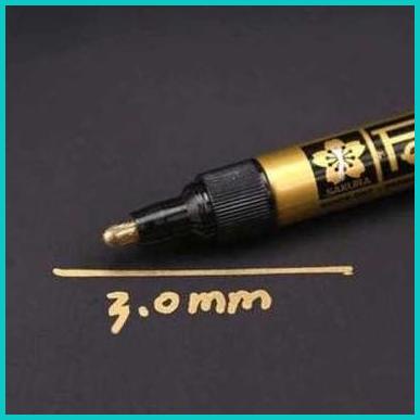 

Spidol Permanen Marker gold / emas Metallic Chrome 3 mm - FS-G3 20JVL