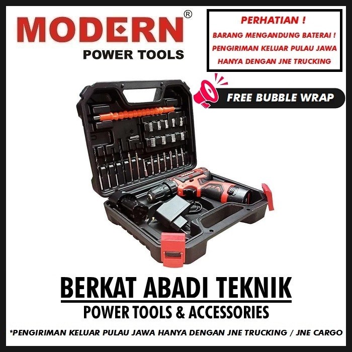 Modern M13 Bor Cordless Drill Batre Tembok Impact Tanpa Kabel Mesin