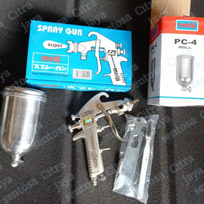 ✅Original Spray Gun Meiji F75 Tabung Atas Meiji Spray Gun F75 Alat Semprot Cat Berkualitas