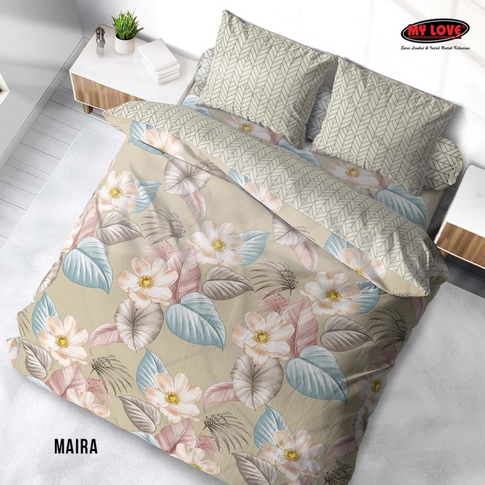 [New] Bedcover  Sprei Set My Love Queen 160X200 Corak Maira Berkualitas