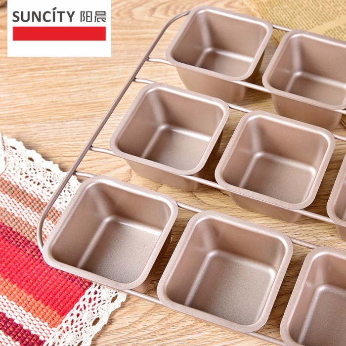 

✅Termurah Suncity 9Cups Mini Square Loaf Pan Rangka / Loyang Loaf Pan Kecil Berkualitas