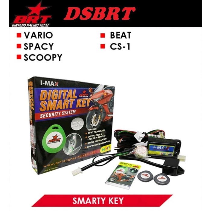 ✨COD Alarm Motor Smart Key Brt Beat Scoopy Spacy Vario Cs1 Karbu Karburator Bisa Gojek