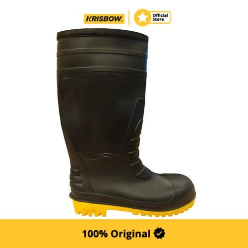 ✨COD Krisbow Sepatu Pengaman Safety Boot Sol Tengah Baja Uk Xl Limited
