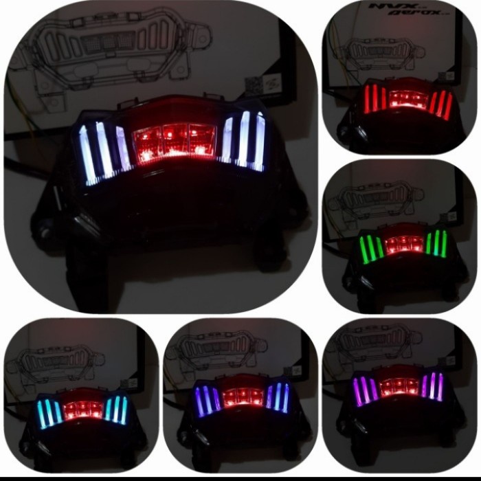 ✨New Lampu Stop New Aerox 155 2021 Premium Senja Sen Rem Variasi Bisa Gojek