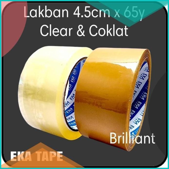 

Isolasi Lakban - EKA TAPE - Clear / Coklat 20JVLZ3 perkakas t