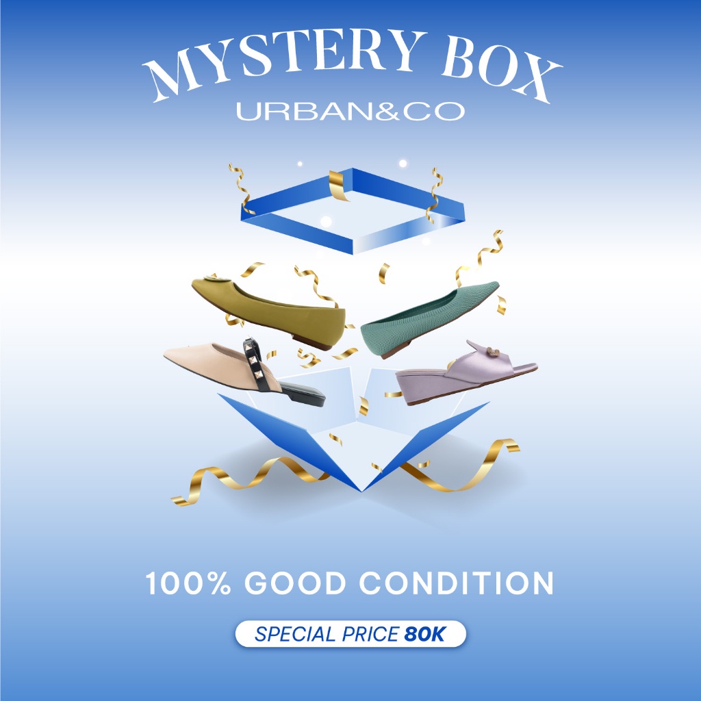 [MODEL TERKINI] URBAN&CO - Mystery Box Sepatu & Sandal Wanita