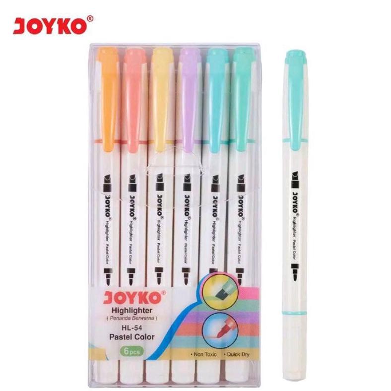 

COD STABILLO PASTEL 2 IN 1 JOYKO DUAL TIP HL-54 DAN HL-55 | HIGHLIGHTER SOFT COLOR | STABILLO PENANDA JOYKO SPECIAL PROMO