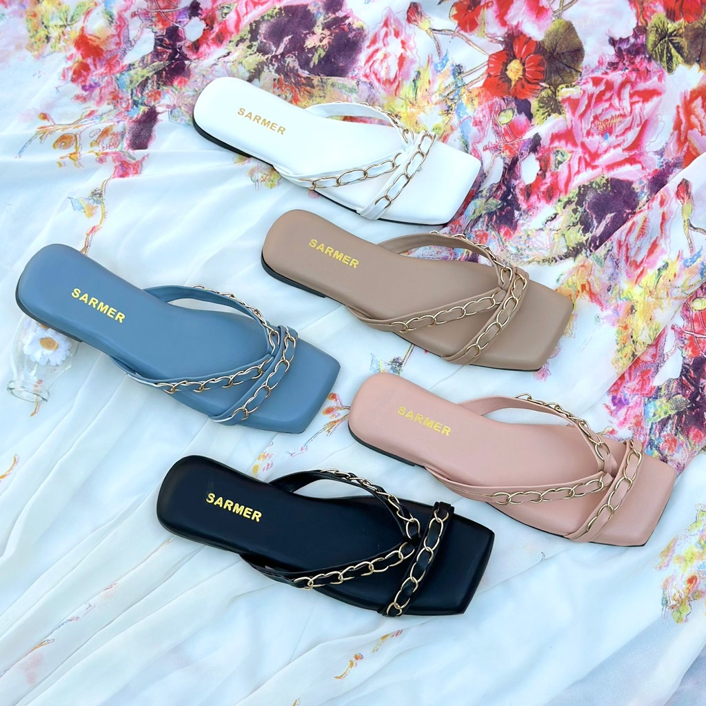 [MODEL TERKINI] SARMER HELGA FLAT - Sandal Wanita
