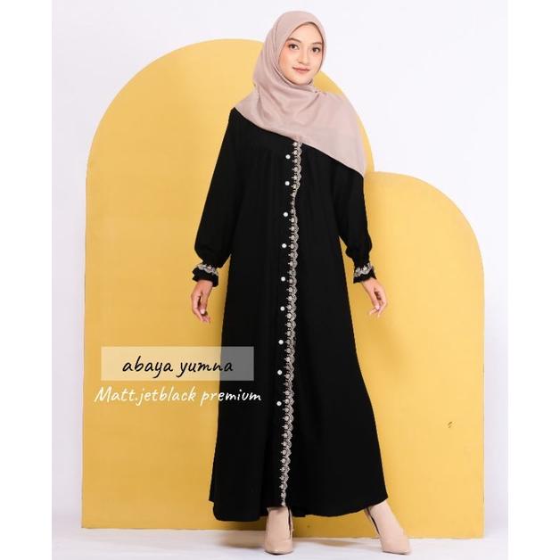 PROMO ABAYA YUMNA / GAMIS JETBLACK RENDA / GAMIS JETBLACK PREMIUM / ABAYA JETBLACK RENDA / ABAYA JET