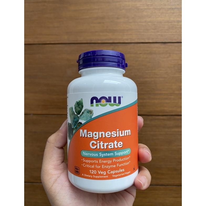 NOW FOODS MAGNESIUM CITRATE 120 180 240 VEGETARIAN CAPSULES SOFTGELS