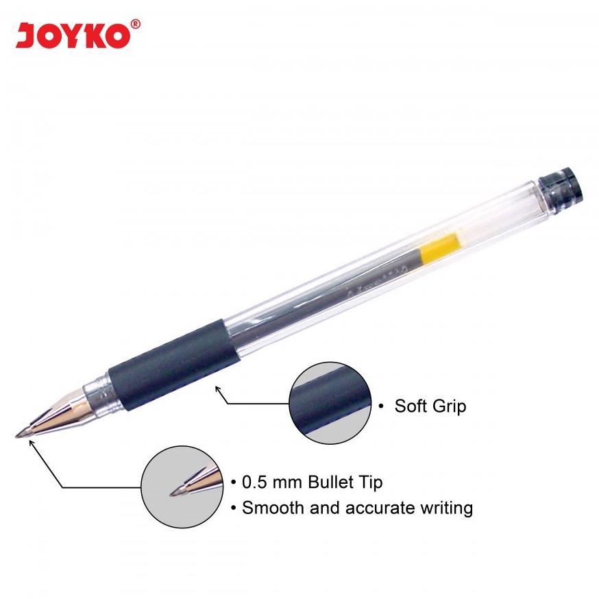 

TERMURAH Gel pen Pulpen joyko King Jeller JK-100 0.5mm Hitam - Lusinan (12 pcs) PROMO