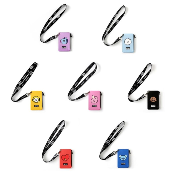 Bts / Bt21 X Monopoly - Strap Card Holder